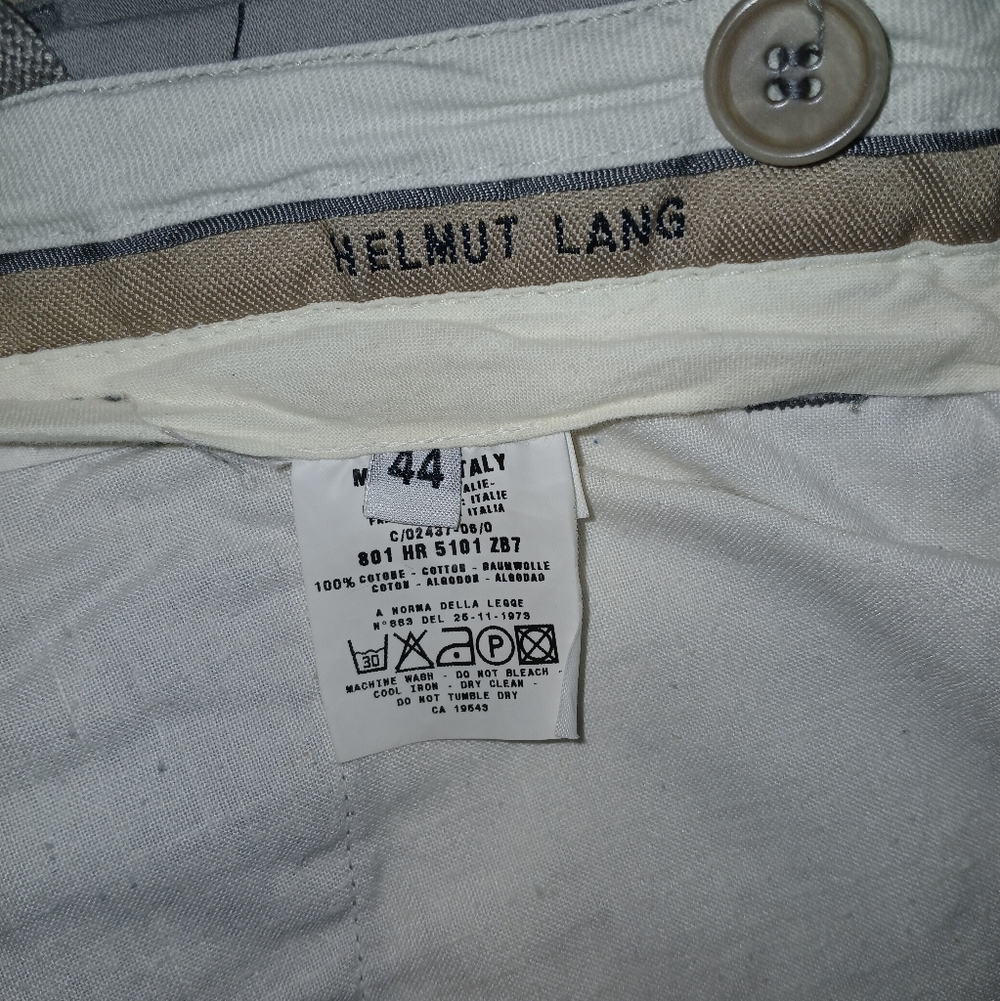 Helmut Lang Gray Trousers 44 European